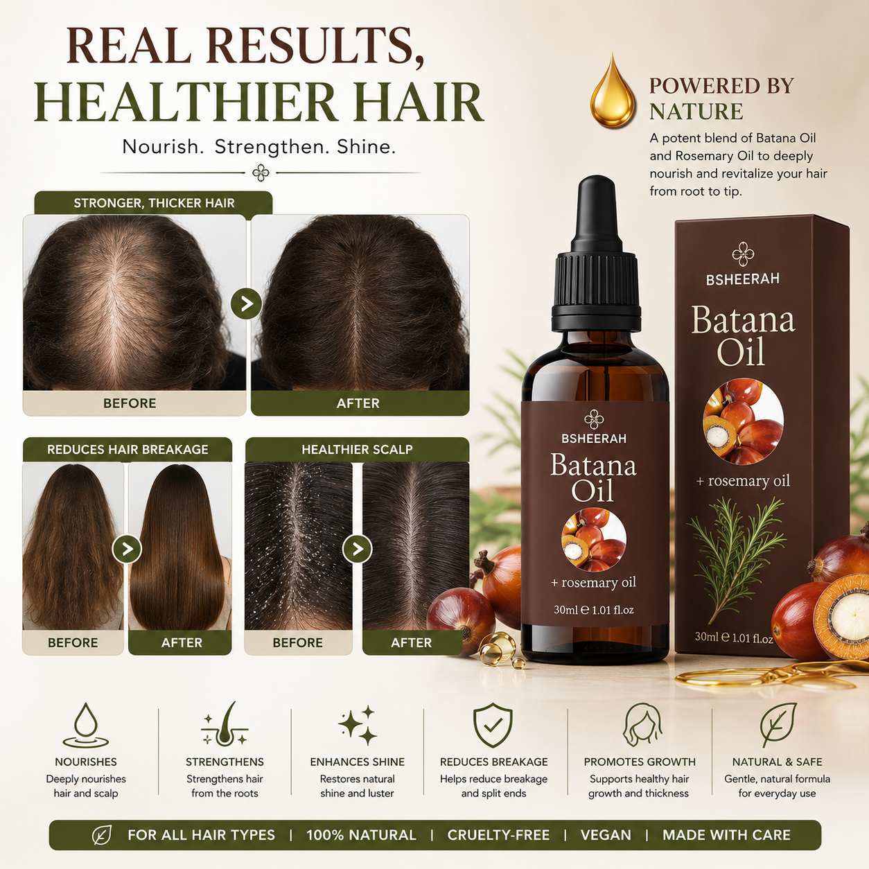 Bsheerah Batana Hair Care Oil