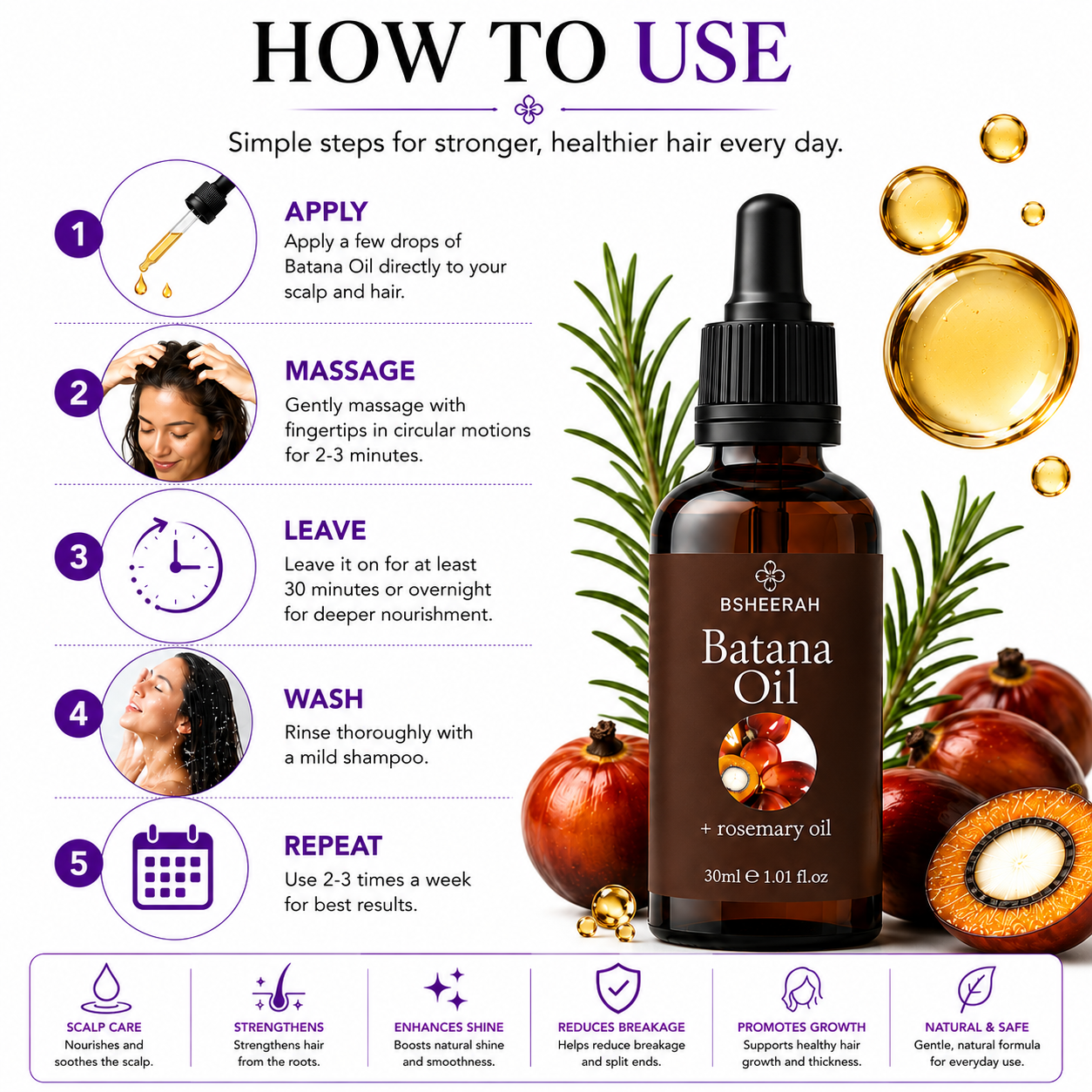 Bsheerah Batana Hair Care Oil