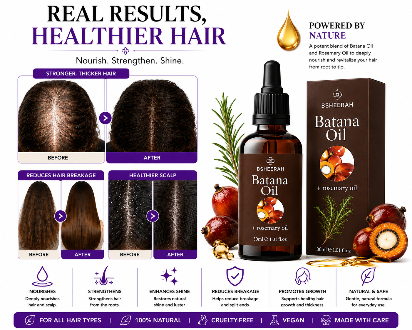 Bsheerah Batana Hair Care Oil