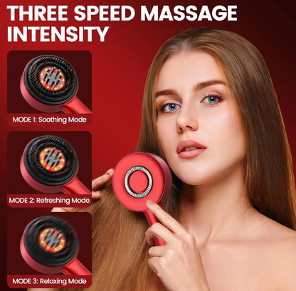 red light scalp massage comb for hair growth

USB rechargeable scalp therapy brush

anti hair loss massage comb with red light